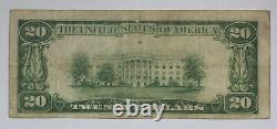 Série De 1929 20 $ Banque De Réserve Fédérale De Dallas Tx Monnaie Nationale Note 1vta