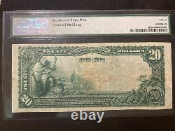 Starbuck, Minnesota 1902 20 $ Première Banque Nationale Fr#645 Pmg 20 Devise
