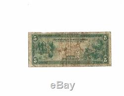 Us $ 5 National Currency Series 1918 Banque Fédérale De Réserve De Cleveland